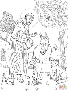 st.-francis-of-assisi-coloring-page