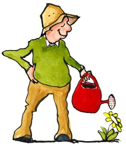 Gardener illustration Illustration by Frits hikingartist.com